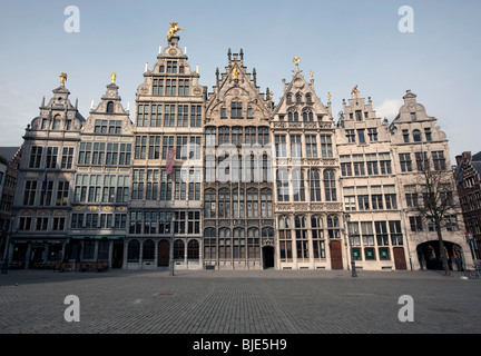 Historischen Marktplatz oder Stadtplatz im Zentrum von Antwerpen (Belgien) Stockfoto