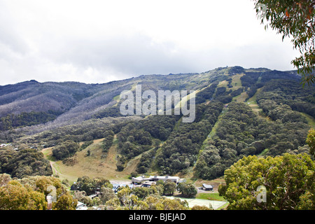 Thredbo Skigebiet im Sommer Kosciuszko National Park, NSW, Australien Stockfoto