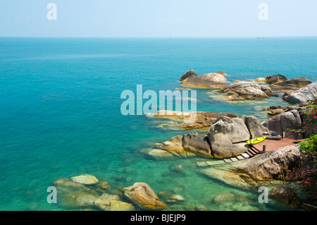 Felsenküste, Coral Cove, Ko Samui, Thailand Stockfoto