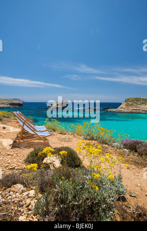 Blaue Lagune, Comino, Malta Stockfoto