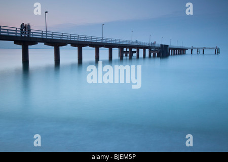 Fußgängerbrücke, Timmendorfer Strand, Schleswig-Holstein, Deutschland Stockfoto