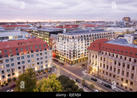 Blick vom französischen Dom in Berlin, Deutschland Stockfoto