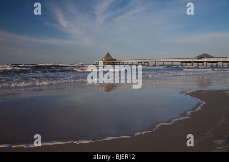 Das Vergnügen Pier von Heringsdorf auf der Ostsee Insel Usedom, Mecklenburg-Western Pomerania, Deutschland. Stockfoto