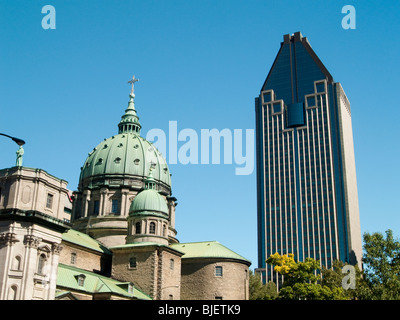 Alt und neu in Montreal, Quebec, Kanada Stockfoto