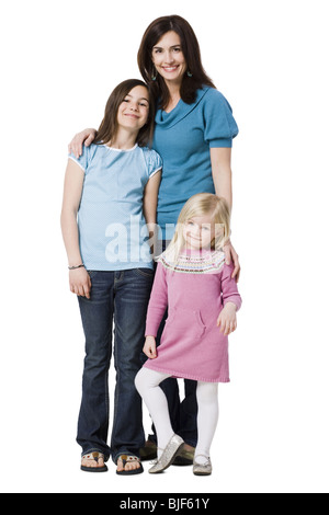 Mutter und Töchter Stockfoto