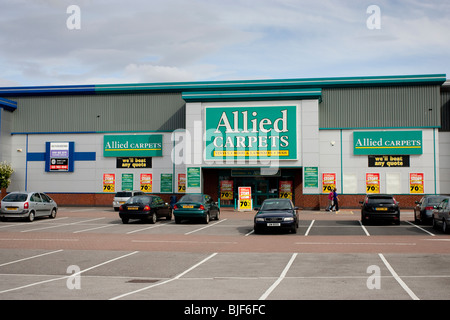 Alliierten Teppiche Aintree Racecourse Einzelhandel und Business Park Orbit Entwicklungen-Buisiness Units Stockfoto