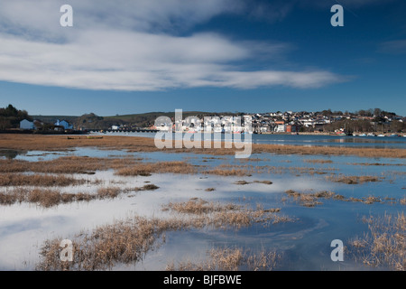 Bideford Bridge und dem Kai an einem frühen Sommer-morgen Stockfoto