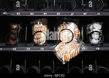 dänische hängen in einem Automaten Stockfoto