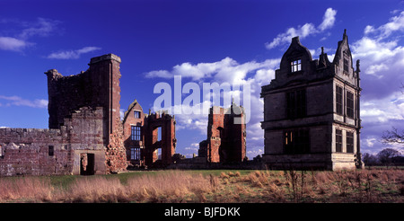 Die Ruinen der elisabethanische Herrenhaus und Schloss von Moreton Corbet nahe Shawbury, Shropshire, UK Stockfoto