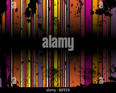 Abstract Grunge Streifen Background in verschiedenen Farben. Vektor-Bild. Stockfoto