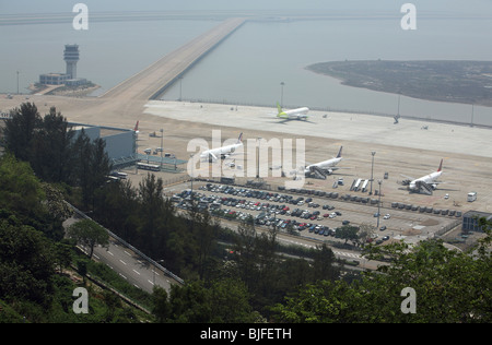 Macau International Airport befindet sich auf der Insel Taipa in China Stockfoto