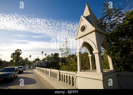 Shakespeare-Brücke, Los Feliz, Los Angeles, Kalifornien, USA Stockfoto