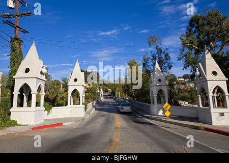 Shakespeare-Brücke, Los Feliz, Los Angeles, Kalifornien, USA Stockfoto