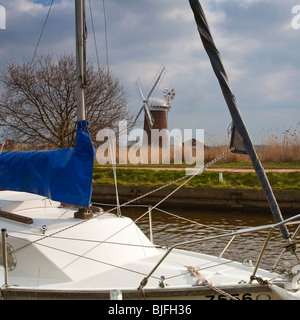 Horsey Windpumpe, Norfolk Broads, England Stockfoto