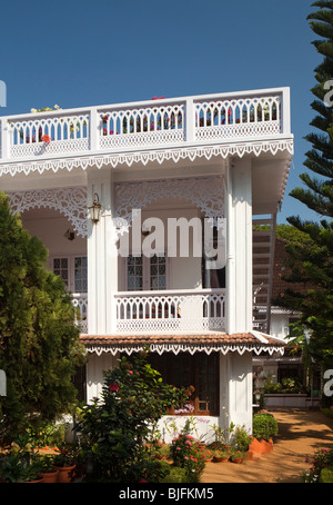 Indien, Kerala, Kochi, Fort Cochin, Freude Homestay Beherbergungsbetriebe in umgebauten Kolonialzeit Haus Stockfoto
