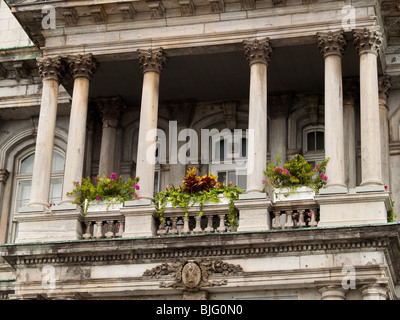 Das Hotel de Ville in Vieux (alt) Montreal, Quebec, Kanada Stockfoto