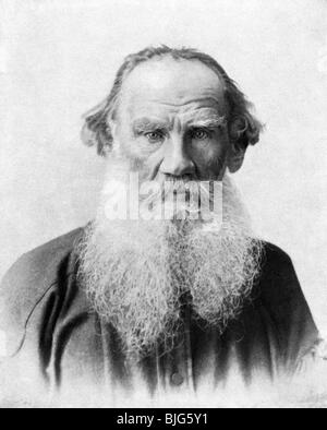 Tolstoi, Lev Nikolawitsch, 9.9.18-20.11.1910, russischer Autor/Schriftsteller, Porträt, ca. 1900, Stockfoto