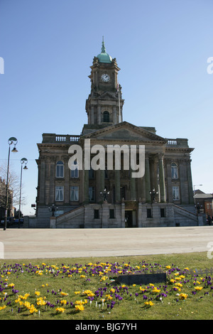 Stadt von Birkenhead, England. Das ehemalige Rathaus von Birkenhead an Hamilton Square beherbergt heute das Wirral Museum. Stockfoto