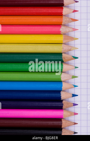 Multicolor Bleistifte Stockfoto