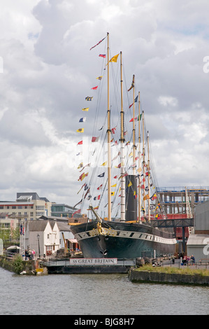 Die SS Great Britain im Floating Hafengebiet von Bristol. Stockfoto