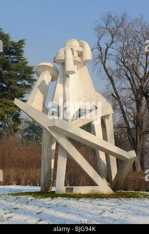 Berühmten "Chisco", Skulptur von Giorgio Amelio Roccamonte im Parco Sempione, Mailand Italien Stockfoto
