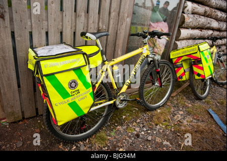 St John Ambulance Zyklus Response Unit - mit anderen Worten ein erste-Hilfe-Fahrrad Stockfoto