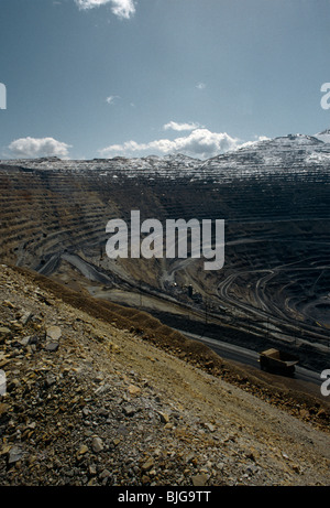 Utah USA Kennecott Bingham Kupfermine die tiefste Tagebaumine der Welt Stockfoto