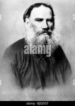 Tolstoi, Lev Nikolawitsch, 9.9.18-20.11.1910, russischer Autor/Schriftsteller, Porträt, ca. 1890, Stockfoto