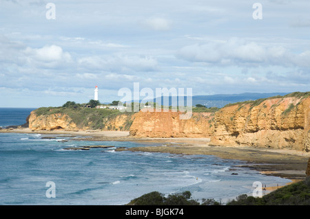 die Küste rund um Cape Point und Split Point Leuchtturm Aireys Inlet Victoria Australien Stockfoto