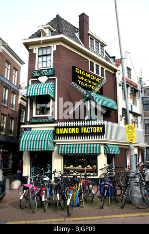 Diamond Factory Bike Fahrräder Amsterdam Niederlande Stockfoto