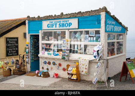 Lizard Point Geschenkeladen, Cornwall, England Stockfoto