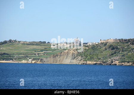 Blick über den North Comino-Kanal in Richtung Gozo Malta Stockfoto