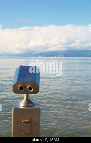 Eine metallische Münz-Viewer für Touristen Stockfoto