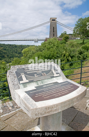 Clifton Suspension Bridge über die Avon-Schlucht im Bristol Stockfoto