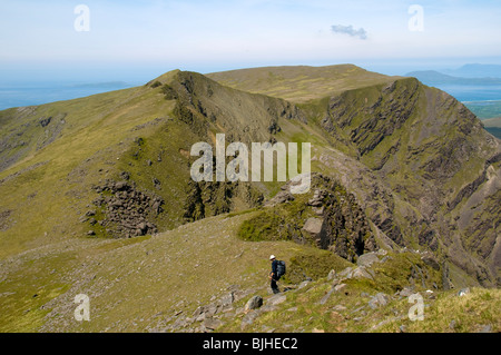 Ben zu begraben, von Ben Lugmore, Mweelrea Berg, County Mayo, Irland Stockfoto