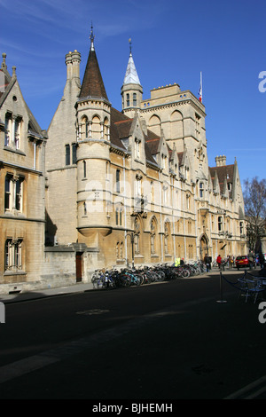 Am Balliol College der Universität Oxford, Oxford, Oxfordshire, Vereinigtes Königreich.  Balliol College ist eines der ältesten Colleges in Oxford. Stockfoto