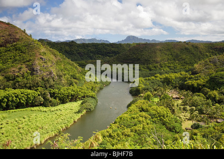 Wailua River, Kauai, Hawaii Stockfoto