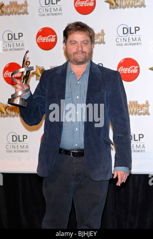 ZACH GALIFIANAKIS Preisverleihung SHOWEST 2010 LAS VEGAS NEVADA USA 18. März 2010 Stockfoto