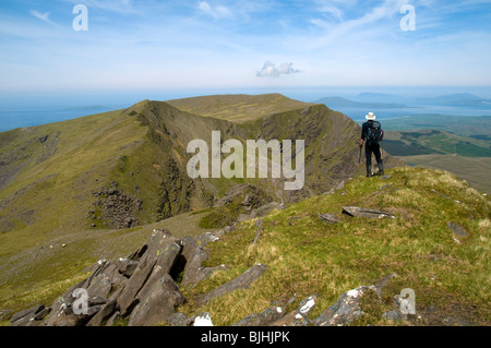 Ben zu begraben, von Ben Lugmore, Mweelrea Berg, County Mayo, Irland Stockfoto