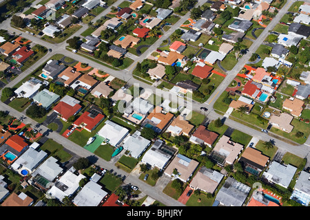 Luftaufnahme von Häusern Stockfoto