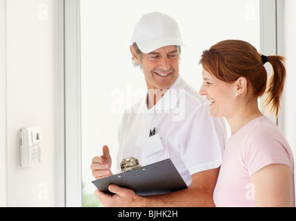 Fachpersonal und Kunden Stockfoto