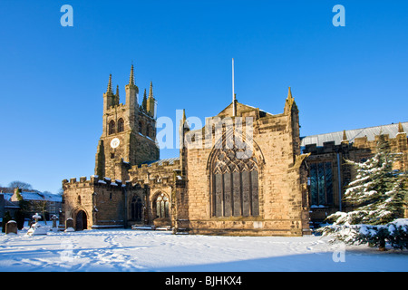 Tideswell Kirche in Derbyshire Peak District. Bekannt als die Kathedrale von den Gipfeln Stockfoto