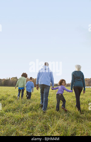 Familienwanderung Stockfoto