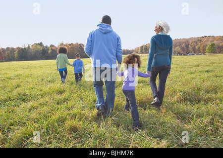 Familienwanderung Stockfoto