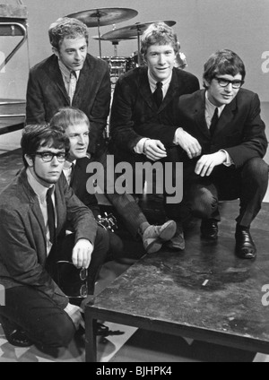 MANFRED MANN im August 1964 von l: Manfred Mann neben Mike Vickers, Mike Hugg, Paul Jones und Tom McGuinness Stockfoto