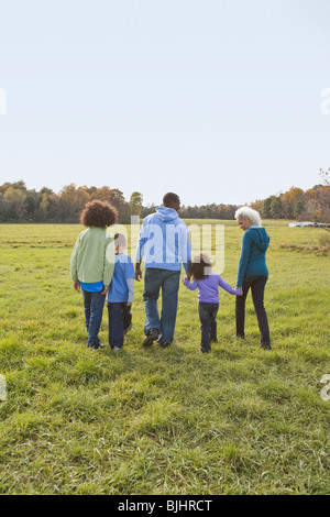 Familienwanderung Stockfoto