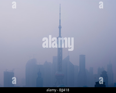 City Skyline bei Nacht Stockfoto