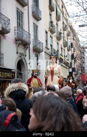 Santa Eulàlia Festival Las Ramblas - Barcelona Stockfoto