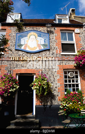 England, East Sussex, Brighton, die Bahnen der Druiden Kopf eines der ältesten Pubs in der Stadt Datierung aus dem Jahre 1510 Stockfoto