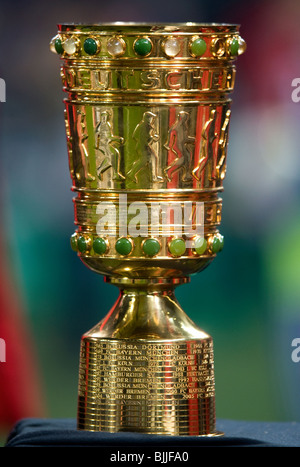 DFB-Pokal, Trophäe des deutschen Fußball-Cups. Stockfoto